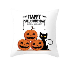 将图片加载到图库查看器，Holiday Pillowcase Pumpkin Cushion Cover Creative Decorative Sofa Party Home Car Pillow Cover Print Pillowcase Fall Decorative Pillows Cotton Linen Material Decoration
