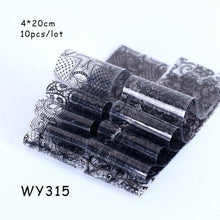 Load image into Gallery viewer, Holographic Nail Foil Transfer Set Sticker Decal Nail Art Foils Designer Marble Nail Decoration Sliders Wraps Manicure  Women Kids Girls Manicure Decoration Nail Art Supplies 3D Self-Adhesive Nail Decals Designer Nail Stickers for Acrylic Nails
