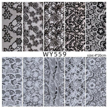 Load image into Gallery viewer, Holographic Nail Foil Transfer Set Sticker Decal Nail Art Foils Designer Marble Nail Decoration Sliders Wraps Manicure  Women Kids Girls Manicure Decoration Nail Art Supplies 3D Self-Adhesive Nail Decals Designer Nail Stickers for Acrylic Nails
