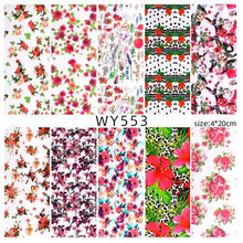 Load image into Gallery viewer, Holographic Nail Foil Transfer Set Sticker Decal Nail Art Foils Designer Marble Nail Decoration Sliders Wraps Manicure  Women Kids Girls Manicure Decoration Nail Art Supplies 3D Self-Adhesive Nail Decals Designer Nail Stickers for Acrylic Nails

