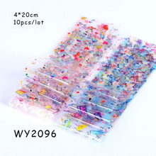 Load image into Gallery viewer, Holographic Nail Foil Transfer Set Sticker Decal Nail Art Foils Designer Marble Nail Decoration Sliders Wraps Manicure  Women Kids Girls Manicure Decoration Nail Art Supplies 3D Self-Adhesive Nail Decals Designer Nail Stickers for Acrylic Nails
