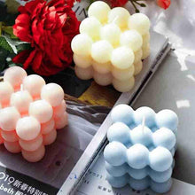 Load image into Gallery viewer, Home Decoration Candle Cube Bubble Candles Handmade Scented Candle Hand Poured Decorative Candle Aesthetic Candles Room Decor for Home Use Bedroom Soy Wax Aromatherapy Cube Candle Scented Relaxing Birthday Gift Home Decoration
