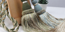 将图片加载到图库查看器，Home Decoration Polyester Tassel Tiebacks Curtain Holder Handmade Tassel Curtain Rope Holdback Window Drape Hanging Ball Tassels Curtains Buckle Sling Binding Lantern Tiebacks Handcrafted Braided Curtain Holdbacks Window Home Decor 55-90cm

