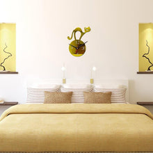 将图片加载到图库查看器，Home Decoration Wall Mirror 3D Hanging Clock Wall Murals Decal Sticker Acrylic Wallpaper for Unisex Teen Children Kid Boy Girl Classroom Gym Room Cartoon Cats Design Sticker Watch
