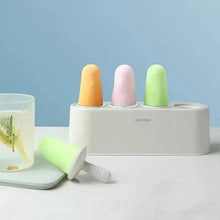 Load image into Gallery viewer, Home Ice Cream Mold Popsicle Tool Silicone 4-hole Popsicle Box Children Dessert Ice Cream Maker Kitchen Tools Diy Ice Cream
