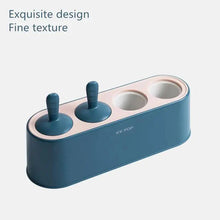 Load image into Gallery viewer, Home Ice Cream Mold Popsicle Tool Silicone 4-hole Popsicle Box Children Dessert Ice Cream Maker Kitchen Tools Diy Ice Cream
