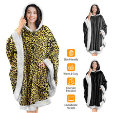 Load image into Gallery viewer, Hoodie Blanket Snuggle Robe
