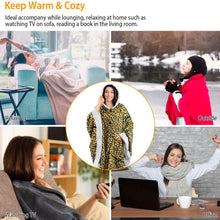 Load image into Gallery viewer, Hoodie Blanket Snuggle Robe
