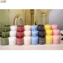 Load image into Gallery viewer, Scented Candle Candles For Home Scented 100 Hour Long Lasting Aromatherapy Candle Highly Scented &amp; Soy Jar Candle Gift Lavender Classic Cylindrical Birthday Romantic Small Candle Wedding Western Food Candlestick Column Wax
