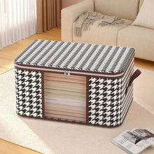 Load image into Gallery viewer, Houndstooth Large Storage Bag
