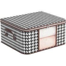 Load image into Gallery viewer, Houndstooth Large Storage Bag
