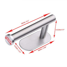 将图片加载到图库查看器，Household Toilet Roll Holder Self Adhesive Toilet Paper Holder For Bathroom Stick On Wall Stainless Steel Toilet Paper  Racks Toilet Paper Holder Self Adhesive Bathroom Paper Towel Roll Holder Wall Mount
