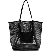 Load image into Gallery viewer, HOXIS Mesh Beach Tote Women's Shoulder Bag

