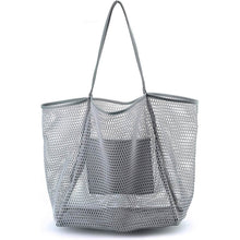 Load image into Gallery viewer, HOXIS Mesh Beach Tote Women's Shoulder Bag
