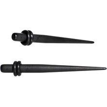 Load image into Gallery viewer, 6G Matte Black IP Steel Straight Taper Set
