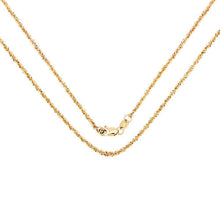 Load image into Gallery viewer, 14K Yellow Gold 18inch 1.5mm Lite Rope Chain with Lobster Clasp
