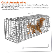将图片加载到图库查看器，Humane Live Animal Rodent Cage Collapsible Galvanized Wire
