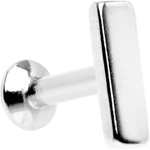Load image into Gallery viewer, 3/16 6mm Steel Rectangle Internal Thread Daith Cartilage Tragus
