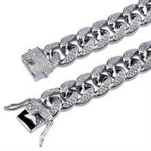 Load image into Gallery viewer, Iced Out Hip Hop Zircon Cuban Chain Bracelet for Men
