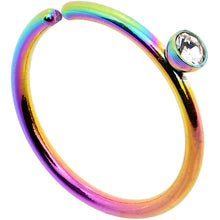 将图片加载到图库查看器，20G 5/16 Clear Gem Rainbow IP Seamless Circular Ring
