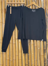 Load image into Gallery viewer, Women's Bamboo Lounge Set - Long Sleeve T-Shirt and Jogger Pants

