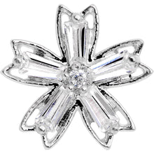 将图片加载到图库查看器，Clear CZ Gem Lil Lily Cartilage Tragus Earring
