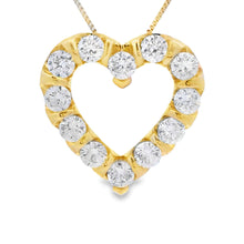 Load image into Gallery viewer, Lab Grown Diamond Heart Love Pendant 10KT Yellow Gold
