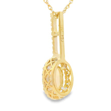Load image into Gallery viewer, .10ct Opal Diamond Fashion Pendants 10KT Yellow Gold
