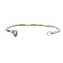 将图片加载到图库查看器，Bangle Bracelet Sterling Silver 18KT Gold
