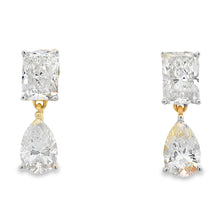 Load image into Gallery viewer, 2.50ct Lab Grown Diamond Earrings 14KT Yellow Gold
