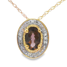 Load image into Gallery viewer, .39ct Quartz Diamond Fashion Pendants 10KT Yellow Gold
