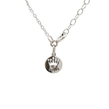 将图片加载到图库查看器，.08ct Black Diamond Animal Pendant Sterling Silver
