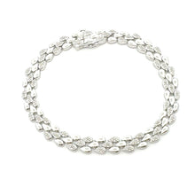 Load image into Gallery viewer, Genuine .25ct Diamond Tennis Bracelet Sterling Silver
