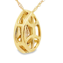 将图片加载到图库查看器，.39ct Quartz Diamond Fashion Pendants 10KT Yellow Gold
