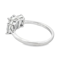 将图片加载到图库查看器，2.00ct Lab Grown Diamond 3 Stone Ring 14KT White Gold
