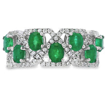将图片加载到图库查看器，1.82ct Emerald Zircon Ring Sterling Silver
