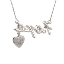 Load image into Gallery viewer, .30ct Diamond Heart Love Pendant Sterling Silver

