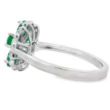 将图片加载到图库查看器，1.03ct Emerald Zircon Ring Sterling Silver
