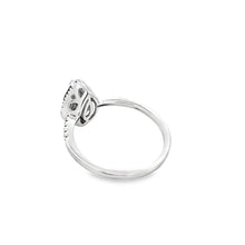 将图片加载到图库查看器，1.28ct Garnet Diamond Ring 14KT White Gold
