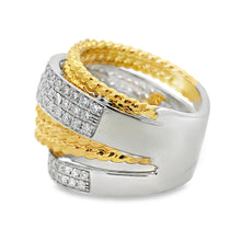 将图片加载到图库查看器，1.25ct Diamond Ring 18KT 2 Tone Gold
