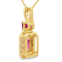 Load image into Gallery viewer, .82ct Ruby Diamond Fashion Pendants 14KT Yellow Gold
