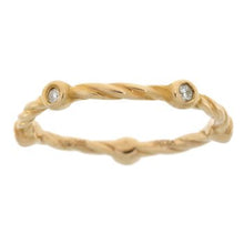 将图片加载到图库查看器，.07ct Diamond stackable band set Sterling Silver
