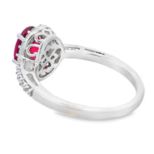 将图片加载到图库查看器，Created Ruby Created Sapphire Ring Sterling Silver
