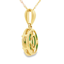 Load image into Gallery viewer, Chalcedony Diamond Fashion Pendants 10KT Yellow Gold
