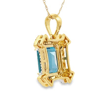 Load image into Gallery viewer, London Blue Topaz Fashion Pendants 10KT Yellow Gold
