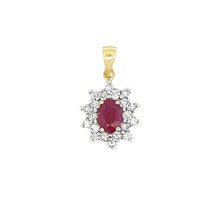 Load image into Gallery viewer, 1.65ct Ruby Diamond Fashion Pendants 14KT Yellow Gold
