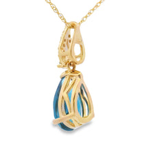 Load image into Gallery viewer, London Blue Topaz Fashion Pendants 10KT Yellow Gold
