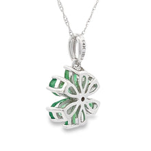Load image into Gallery viewer, 1.51ct Emerald Diamond Fashion Pendants 14KT White Gold
