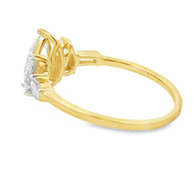 Load image into Gallery viewer, 1.50ct Lab Grown Diamond 3 Stone Ring 14KT Yellow Gold
