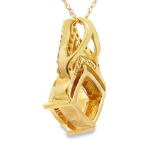 Load image into Gallery viewer, Citrine Diamond Fashion Pendants 10KT Yellow Gold
